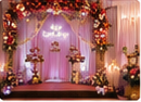 Decorated event stage